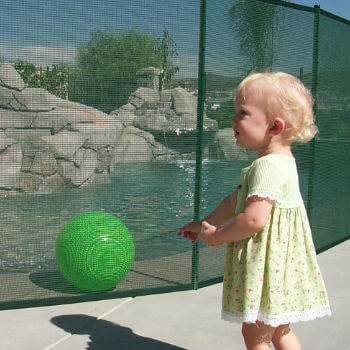 How safe is a mesh pool fence?