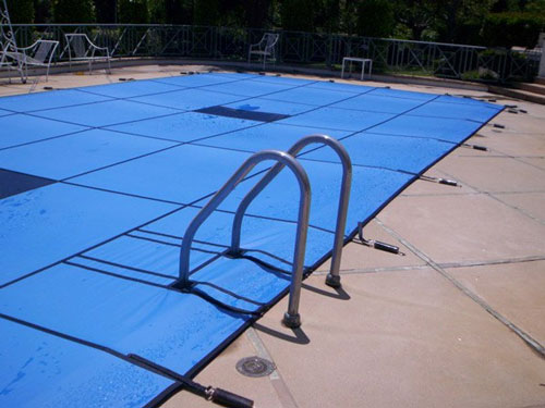 blue mesh pool cover