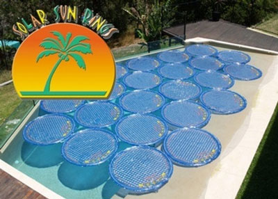 Floating solar pool cover