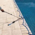 EZ-Ratched in use on pool net