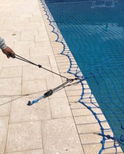 EZ-Ratched in use on pool net