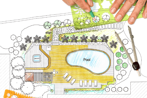 backyard pool design drawing