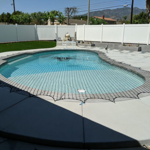 Safety Net Storage Roller next to Net