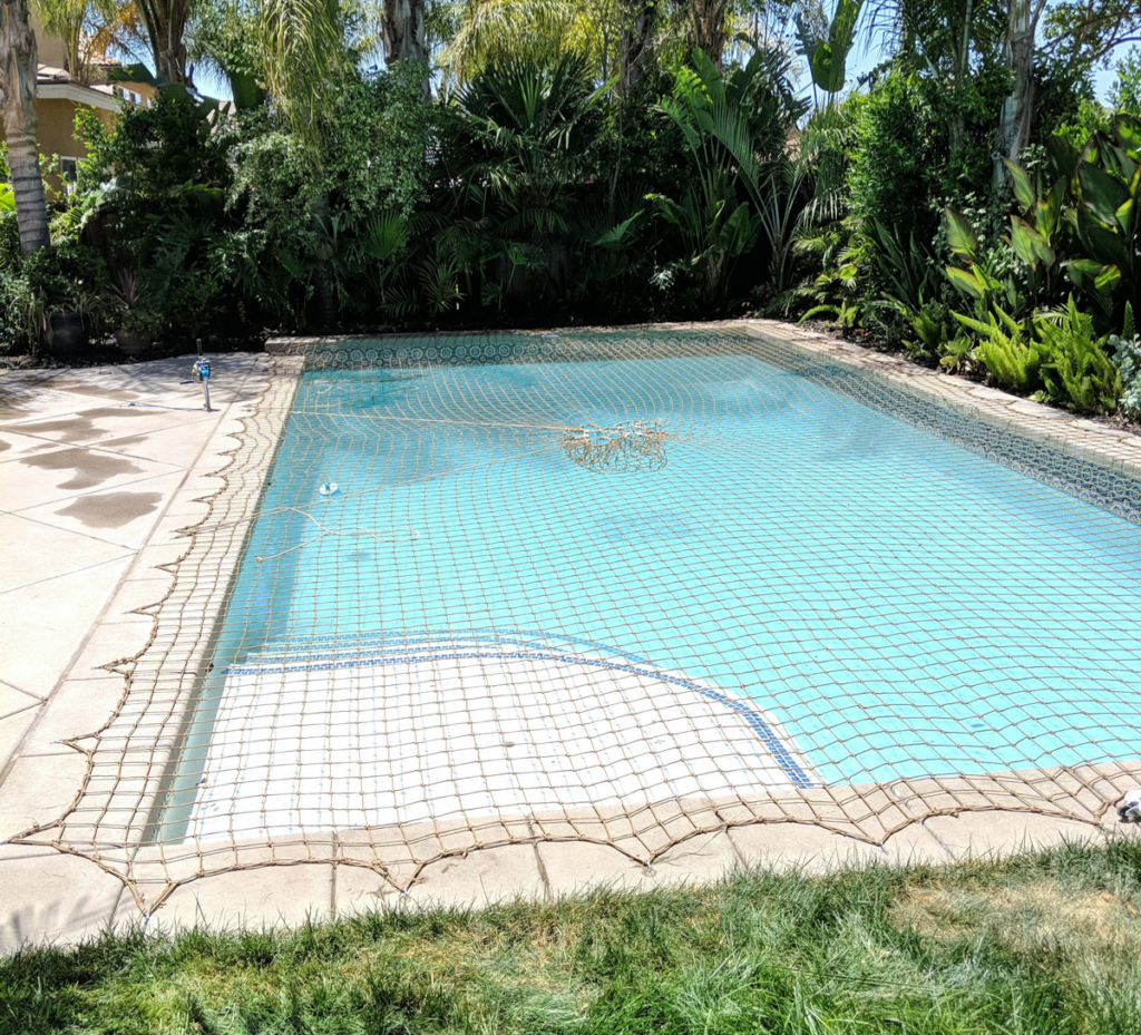 Pond/Pool Cover Nets to Provide Fall Safety for People