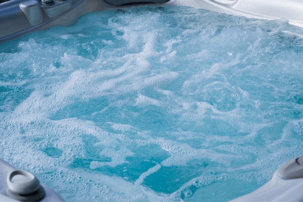water circulating in a hot tub
