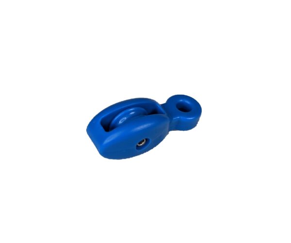 Pulley for Central Tensioning System in Blue, side view
