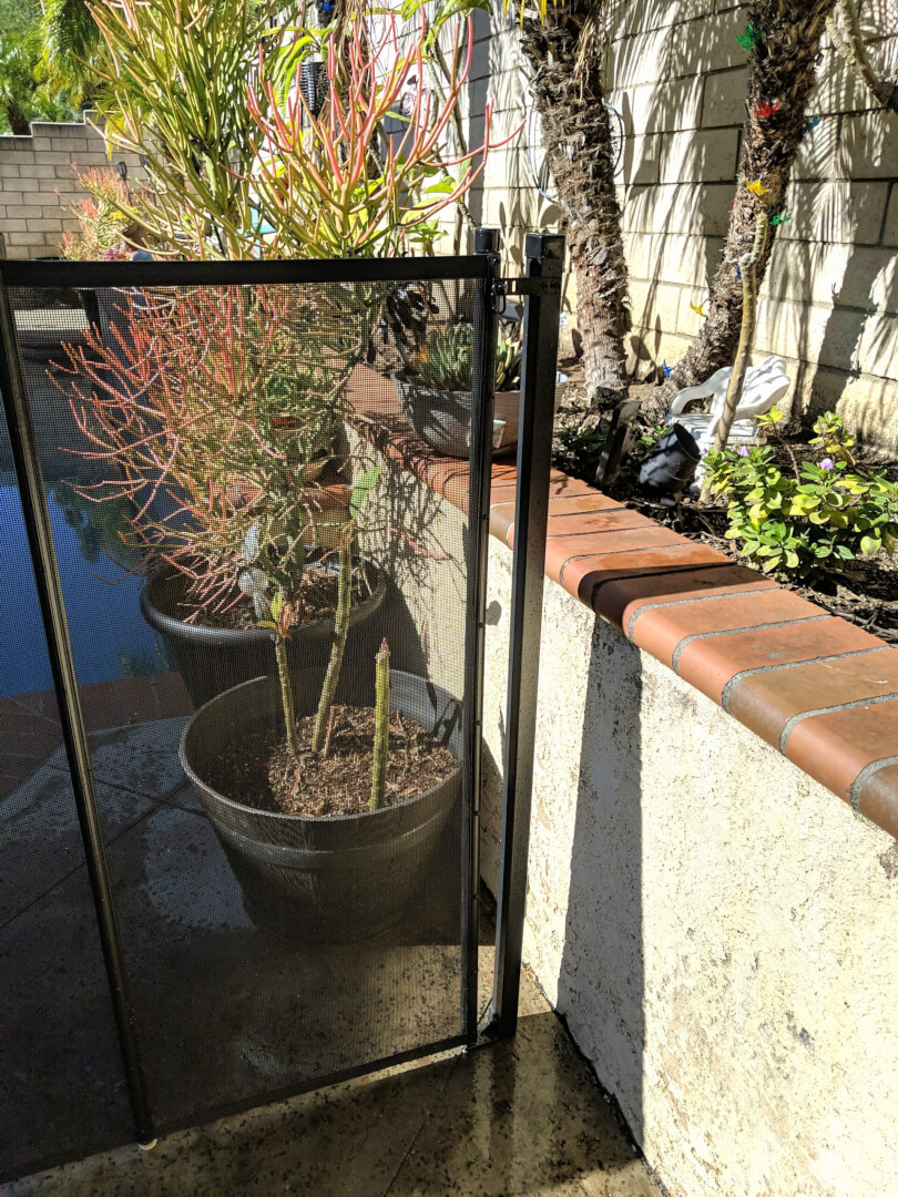 Rectangular Terminating Post Installed
