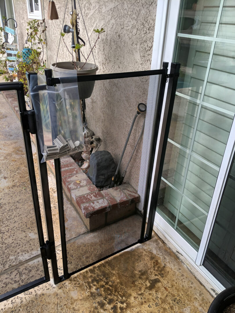 Rectangular Terminating Post Installed