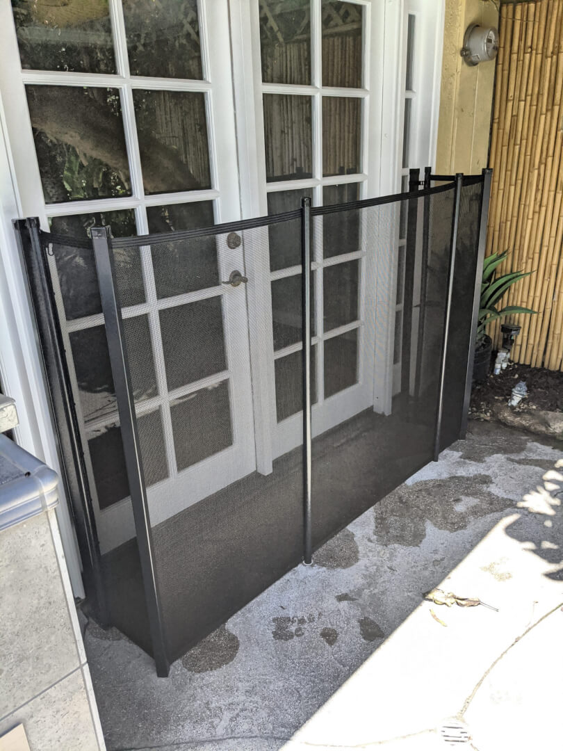 Rectangular Terminating Post Installed