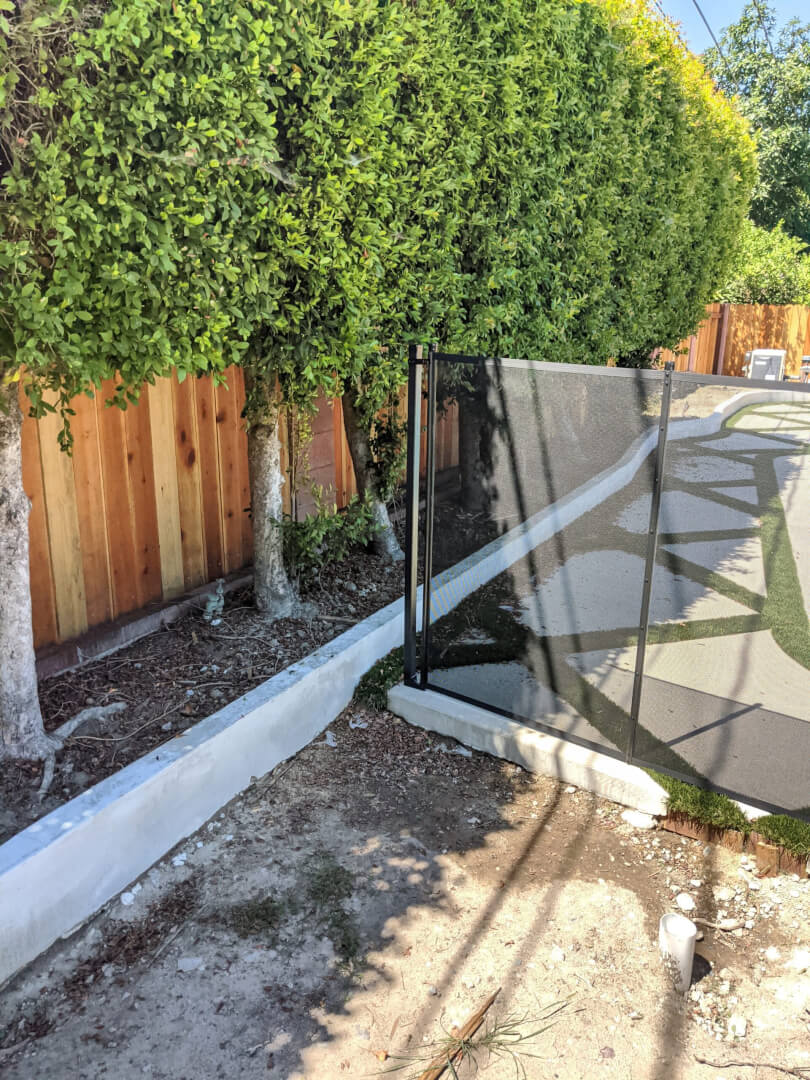Rectangular Terminating Post Installed