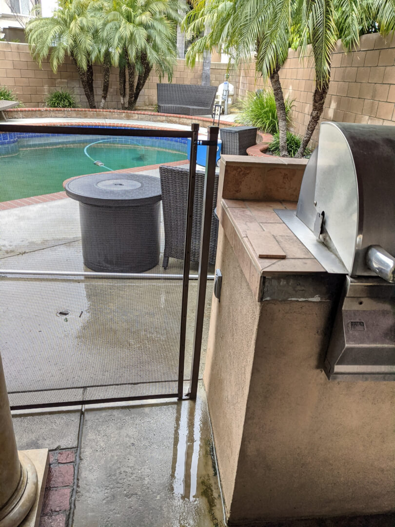 Rectangular Terminating Post Installed