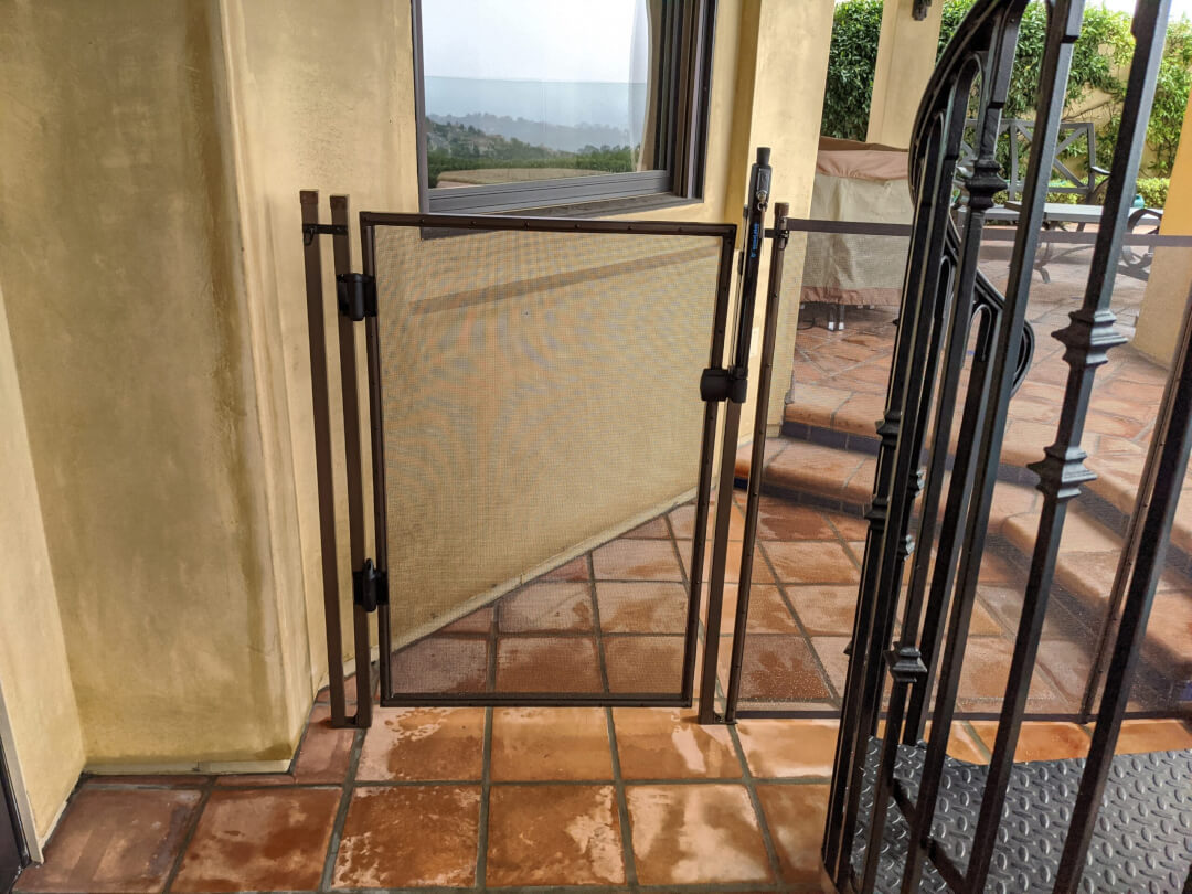 Rectangular Terminating Post Installed