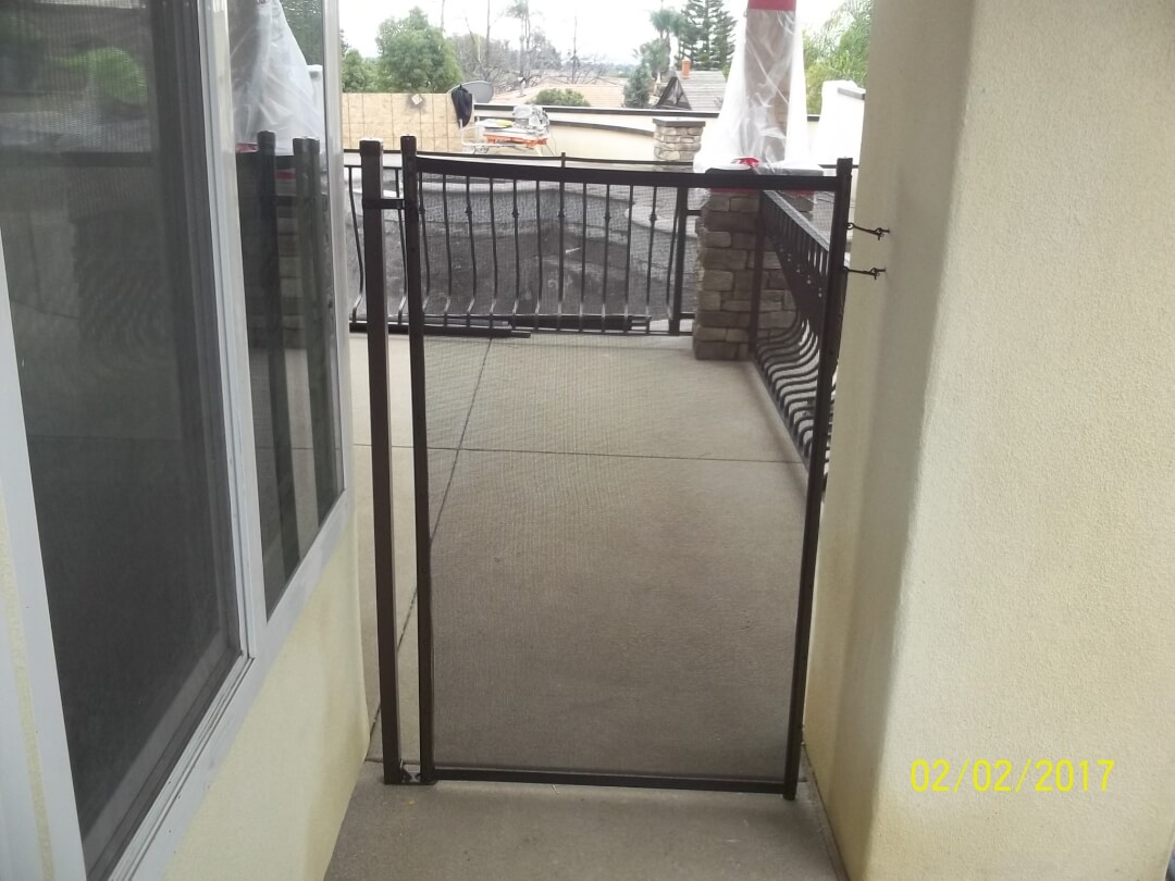 Rectangular Terminating Post Installed