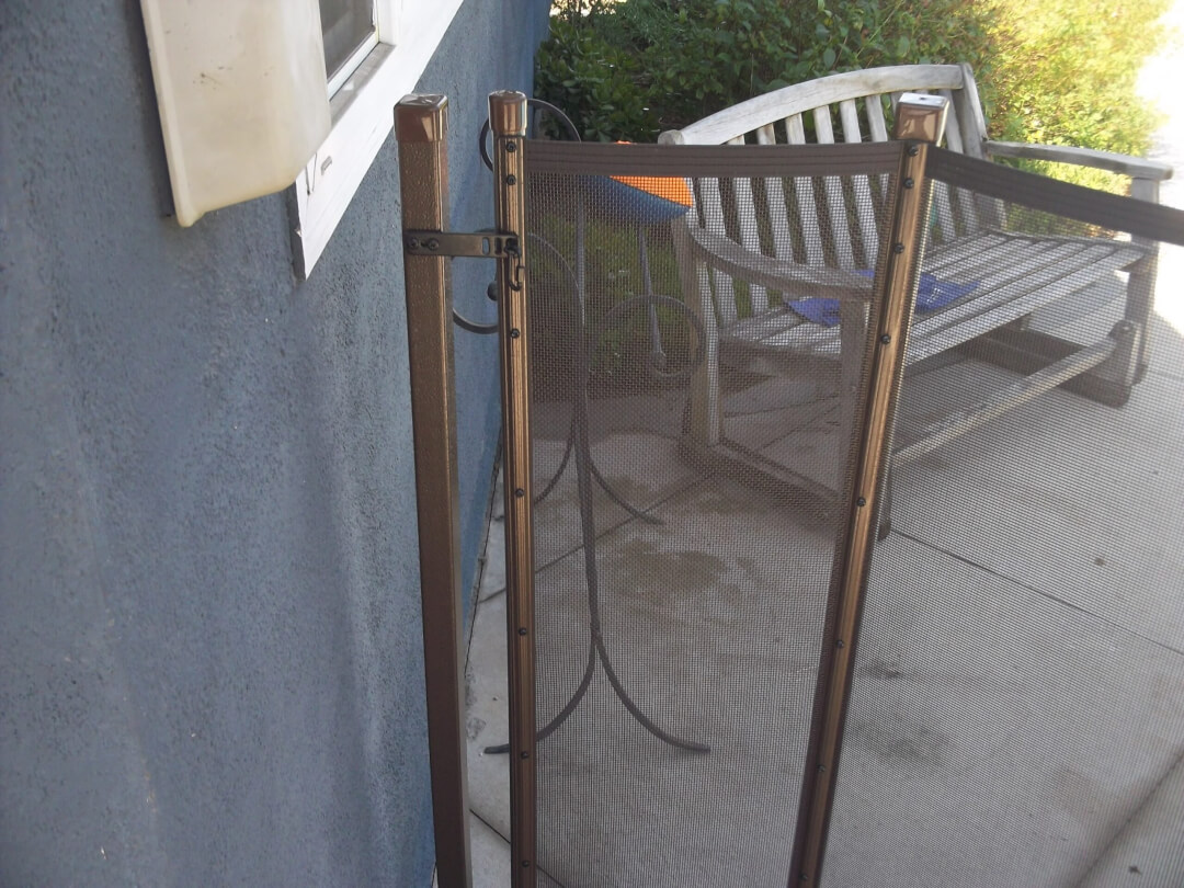 Rectangular Terminating Post Installed