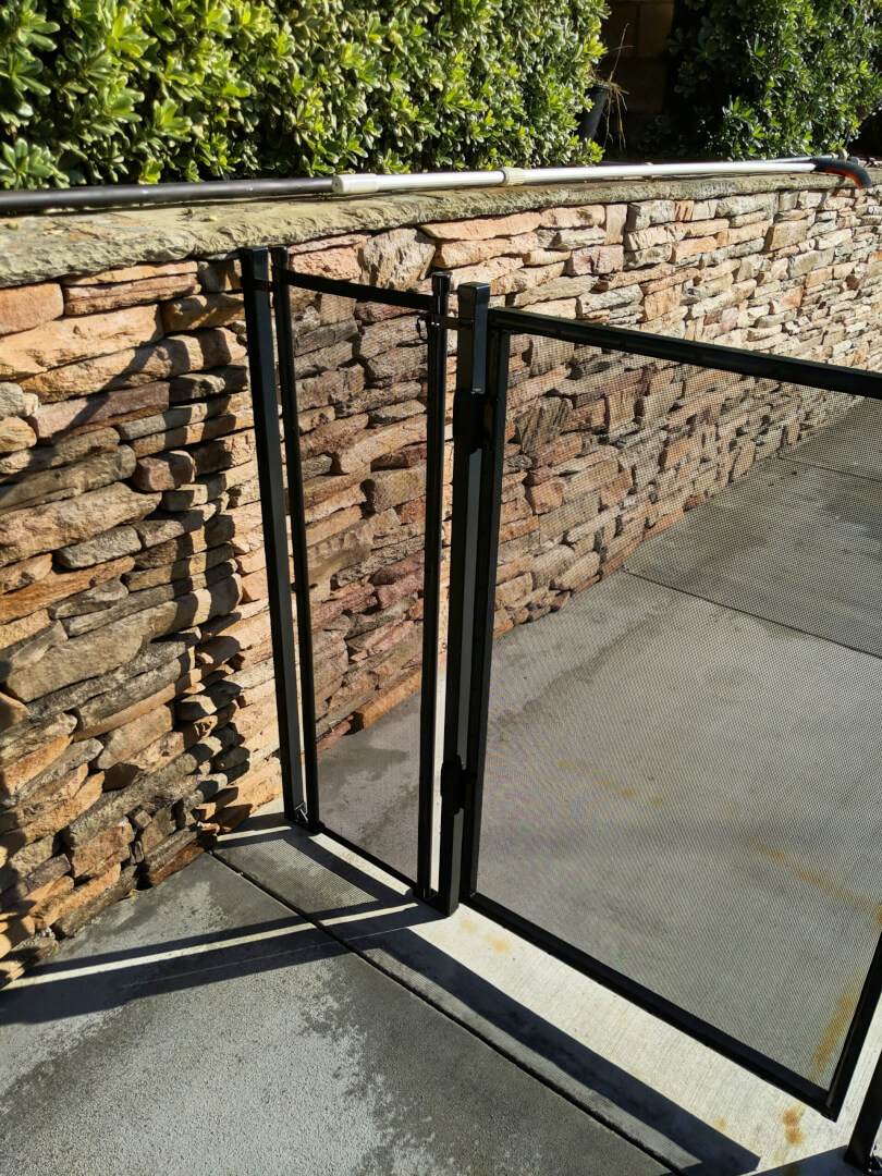 Rectangular Terminating Post Installed