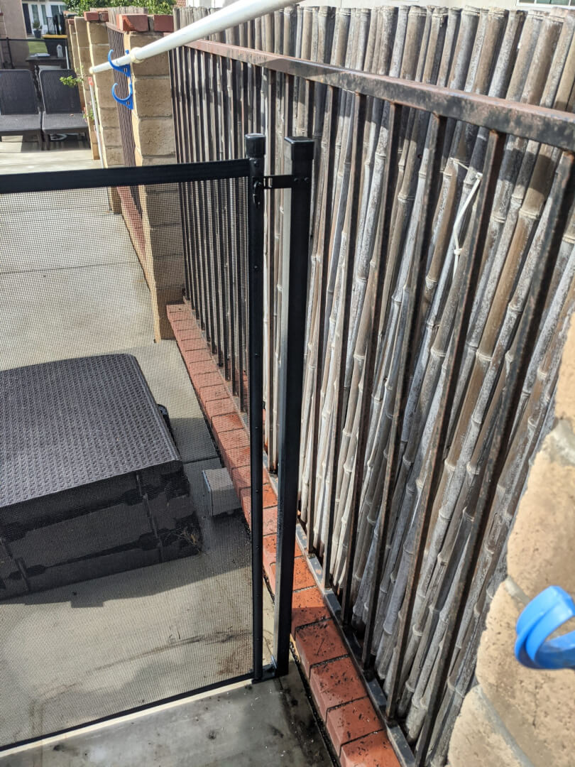 Rectangular Terminating Post Installed