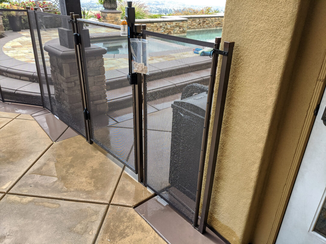 Rectangular Terminating Post Installed