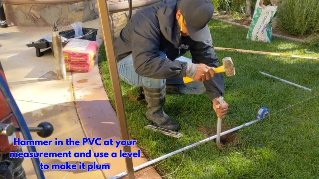 How To Install Your Pool Fence in Grass - Hammer in PVC