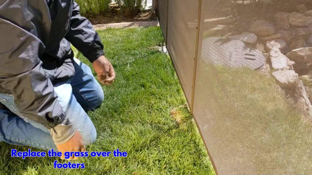 How To Install Your Pool Fence in Grass - Replace the Grass