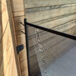 Wall Attachment to wood fence Installation Example