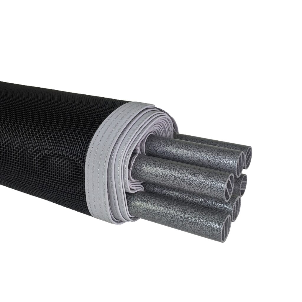 Malibu Gray-Black Pool Fence Bottom of Fence