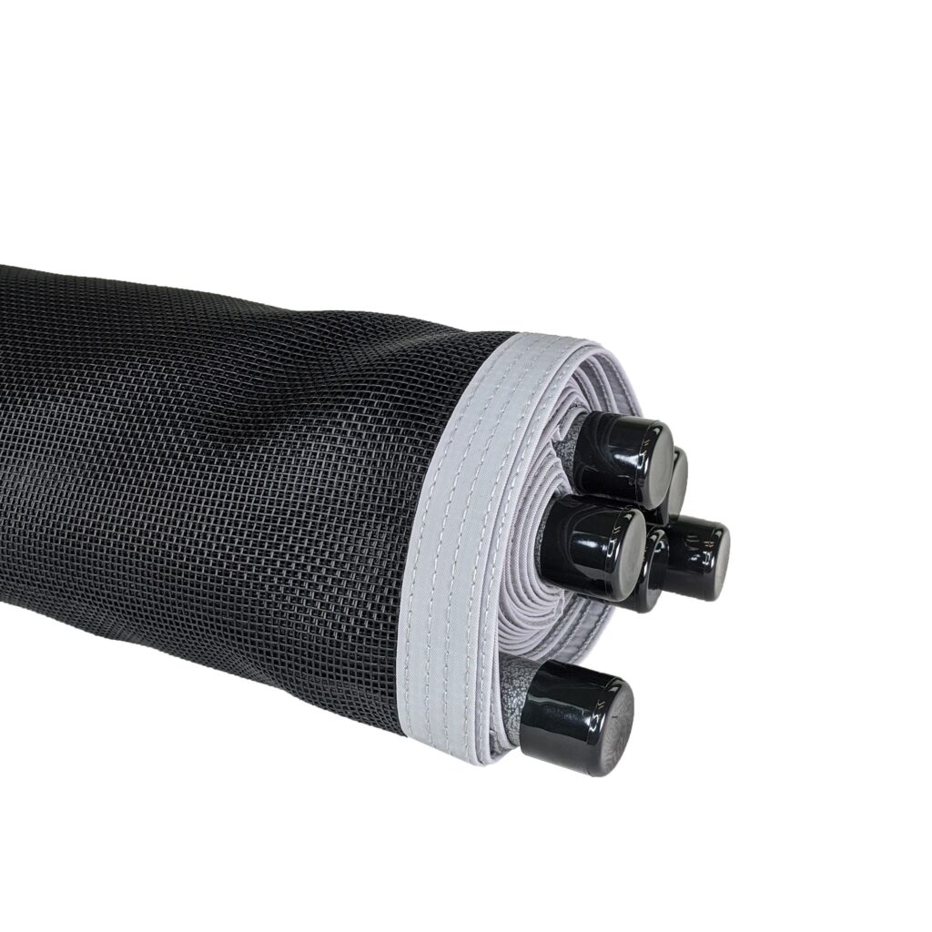 Malibu Gray-Black Pool Fence Top of Fence