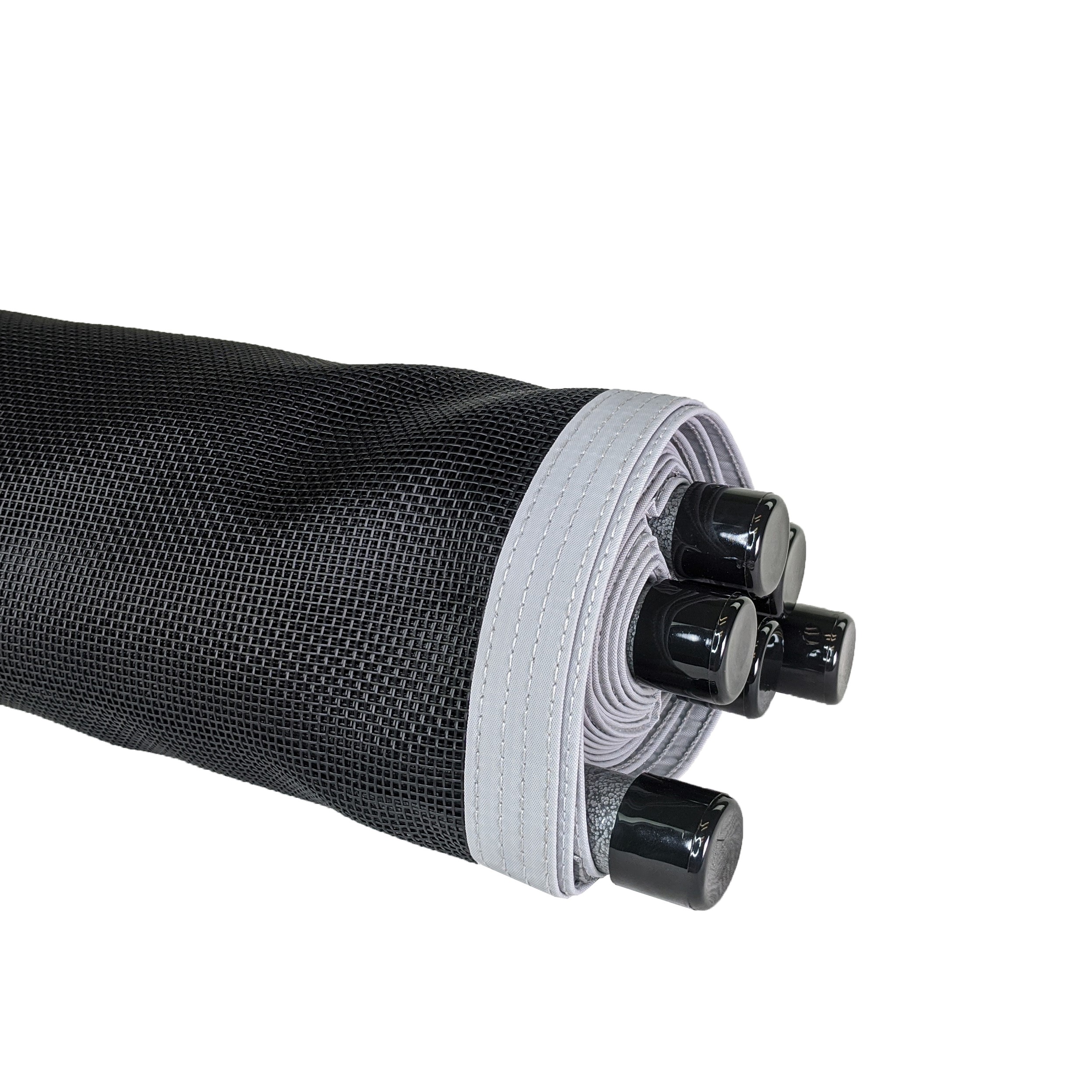 Malibu Gray-Black Pool Fence Top of Fence