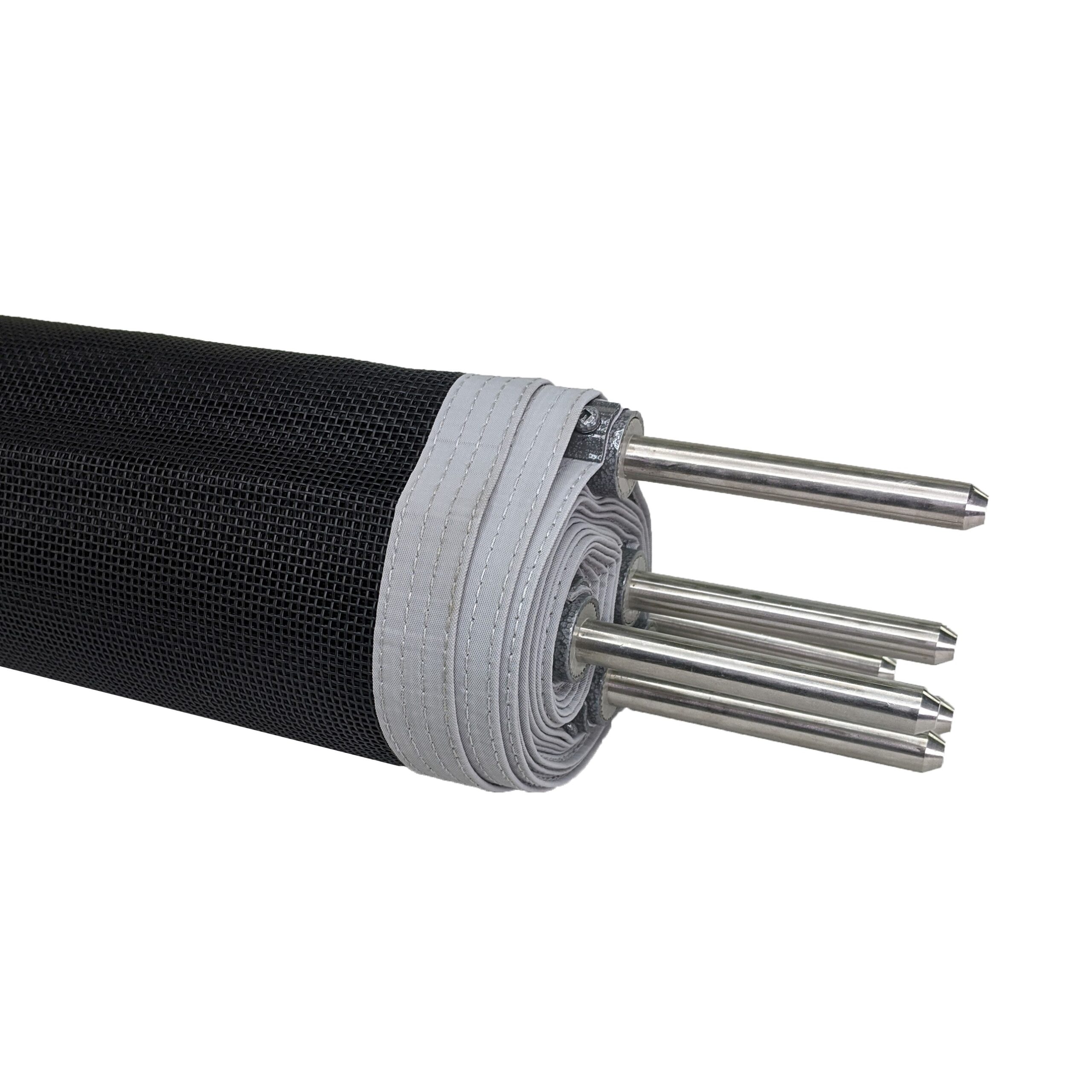 Malibu Gray-Black Pool Fence Top of Fence