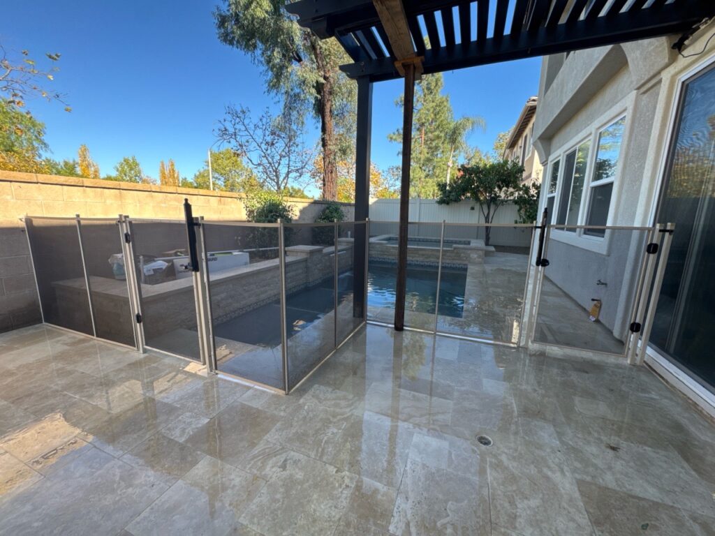 Malibu Tan/Brown Pool Fence