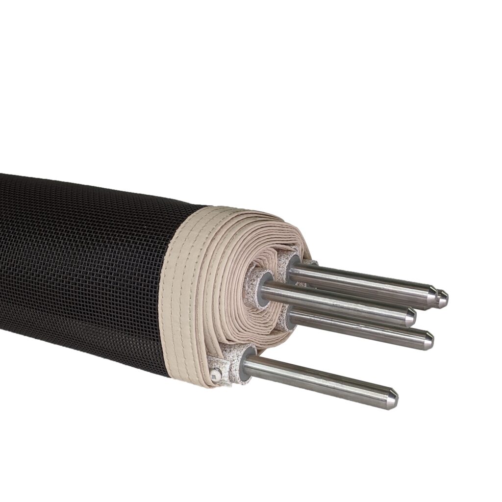 Malibu Tan/Brown Peg Pool Fence Bottom of Fence View