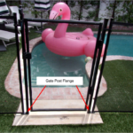 Gate Post Flange location shown on Gate installation