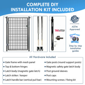 Pool Fence Gate Kit Complete DIY System Setup