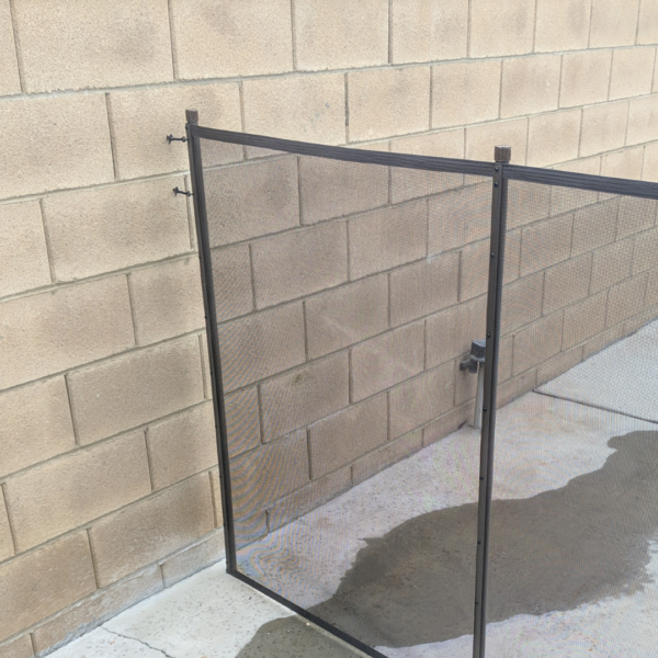 Pool Fence Wall Attachment Installation Using Black Components