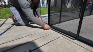 Measure from closest pole to Corner Post