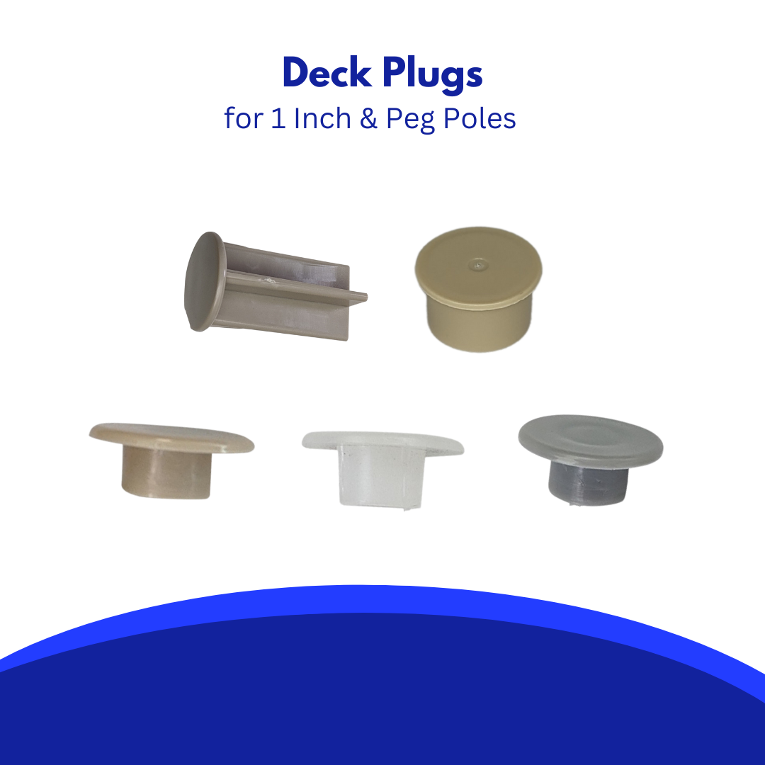 Deck Plugs for 1 inch and peg pole holes