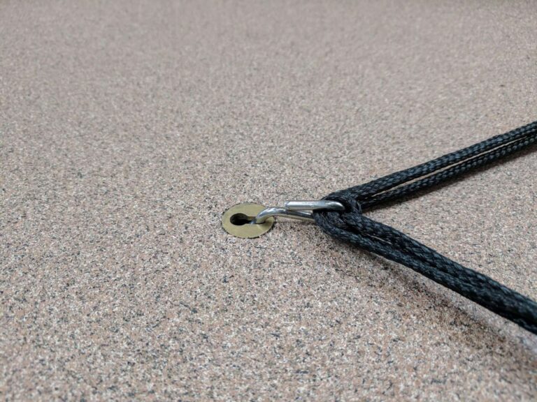 Conehead Anchor Clips for Keyhole Brass Anchors Installed