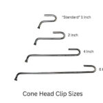 Conehead Anchor Clips for Keyhole Brass Anchors