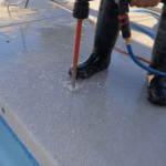 Hilti Core Bit in Use on Wet Drill