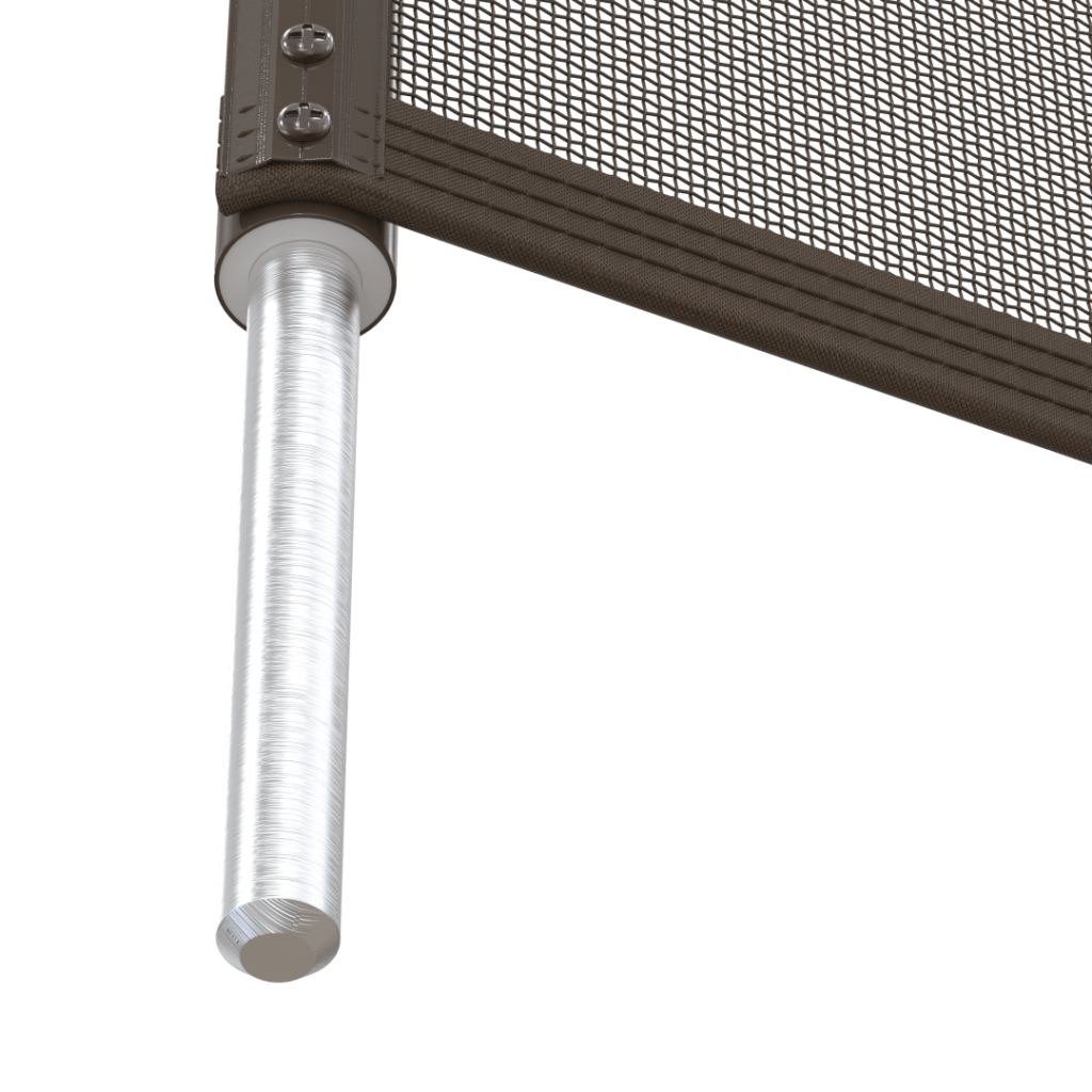 Peg Pole Combo E Brown Fence Section