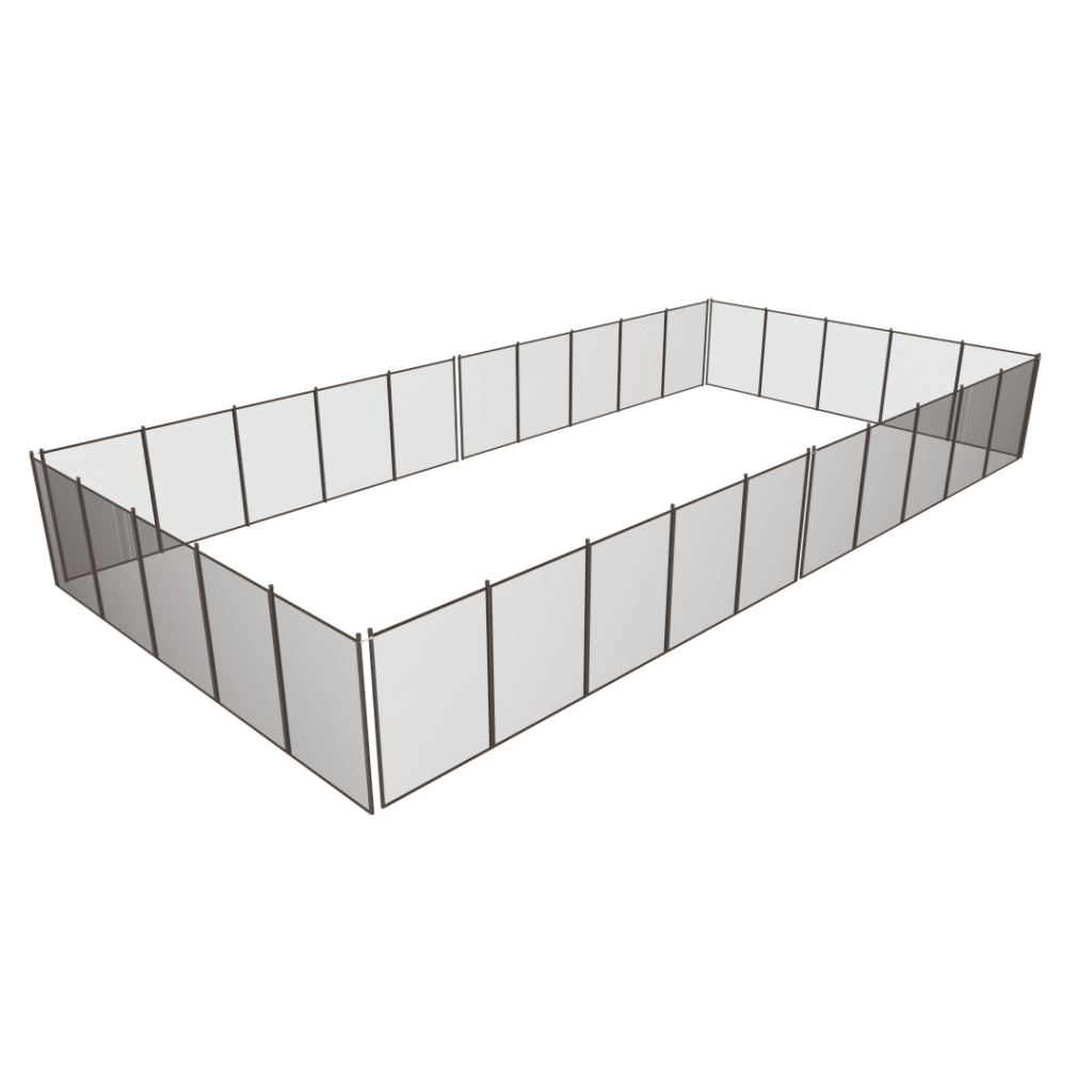 Combo E Brown Full Fence