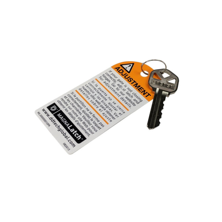 Gate Key with Tag for Magnalatch S3