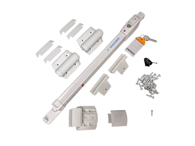 Gate Latch & Hinge Kit - D&D Technologies (White)