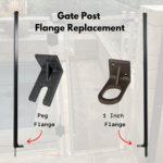 Gate Post Flange Replacement