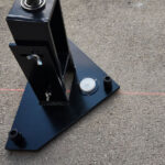 Hammer Drill Guide for Peg Pole Drilling