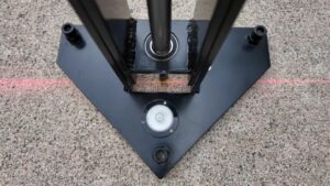 Hammer Drill Guide showing level