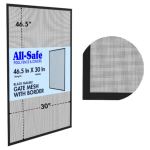 Malibu Brown 4ft Gate Mesh with Dimensions