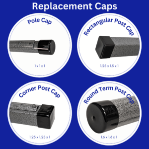Pole Cap Infographic with Dimensions