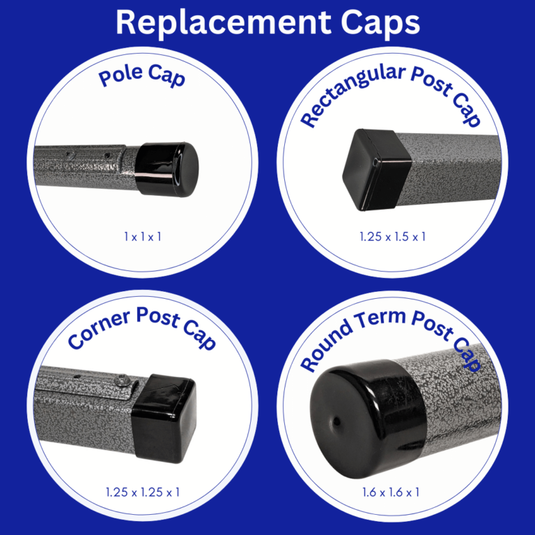 Pole Cap Infographic with Dimensions