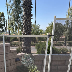 Quick Lock Latch Kit installed on Tan_Brown step pole