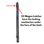 MagnaLatch Series 2 showing where the key mechanism is located